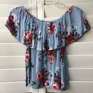 Floral Off the Shoulder Top